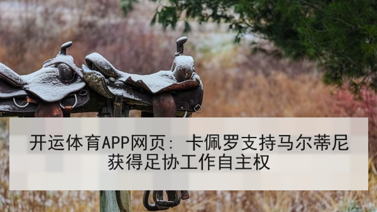 开运体育APP网页: 卡佩罗支持马尔蒂尼获得足协工作自主权 开运体育APP网页: 卡佩罗支持马尔蒂尼获得足协工作自主权